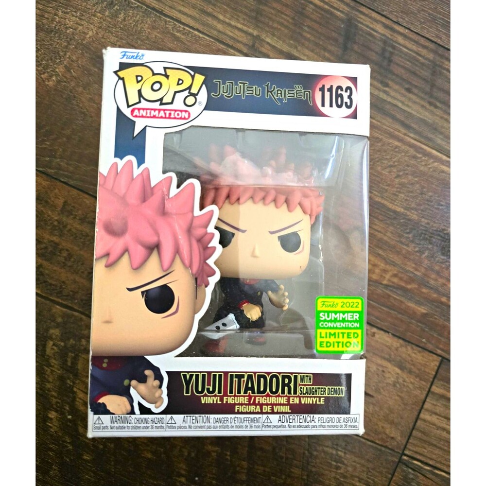 Funko Pop! Animation Jujutsu Kaisen Yuji Itadori #1163 2022 Summer Con LE damage